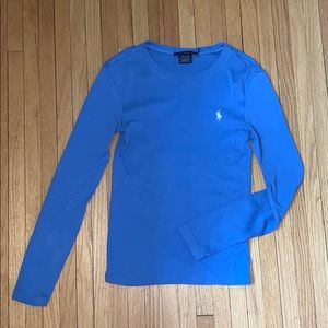 Ralph Lauren Sport Baby Blue Long-sleeved Shirt